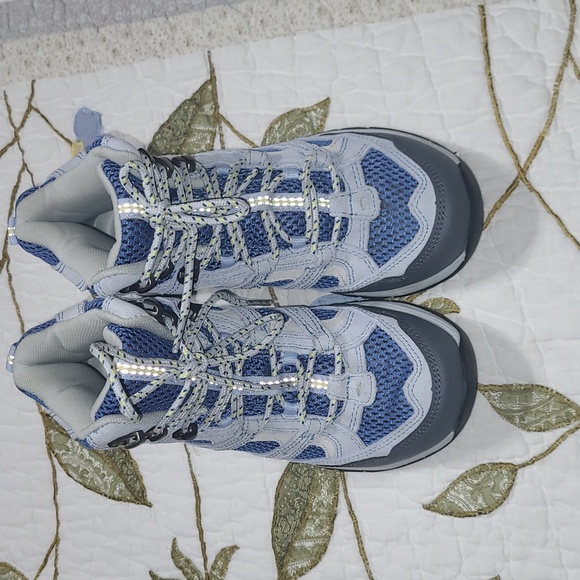 L.L.Bean Wome Hiking Boots Trail Model Tek 2.5 Blue Gray Size 6Outdoors Traction - Picture 2 of 7